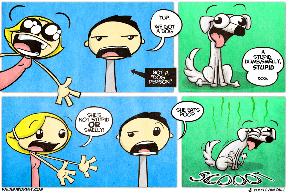 She Eats Poo. She Eats Poo.